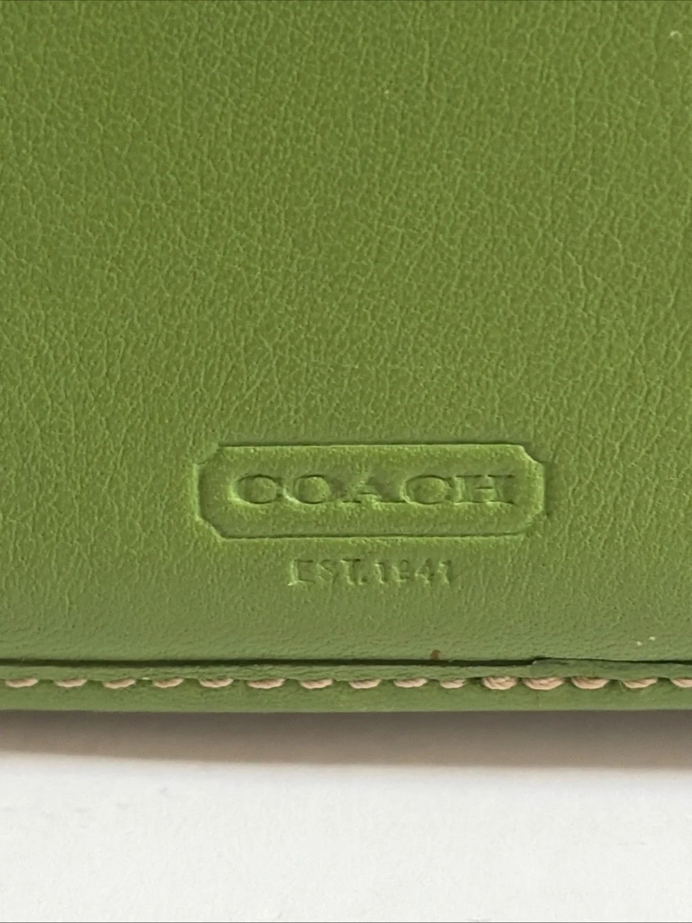 Share Coach Leather Agenda Planner Organizer Green 6